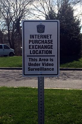 Internet Purchase Exchange Location. This area is under video surveillance.